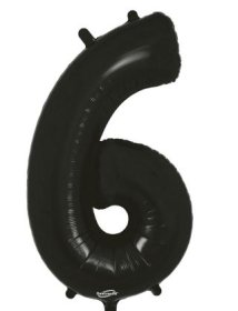 (image for) OT FOIL BALLOON NO.6 BLACK - 34"