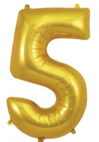 (image for) OT FOIL BALLOON NO.5 GOLD - 34"