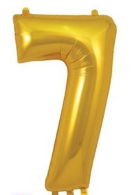 (image for) OT FOIL BALLOON NO.7 GOLD - 34"