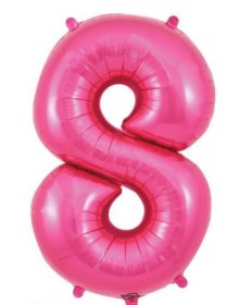 (image for) OT FOIL BALLOON NO.8 PINK - 34"