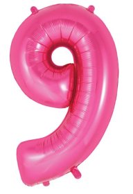 (image for) OT FOIL BALLOON NO.9 PINK - 34"