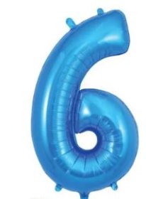 (image for) OT FOIL BALLOON NO.6 BLUE - 34"