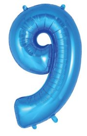 (image for) OT FOIL BALLOON NO.9 BLUE - 34"