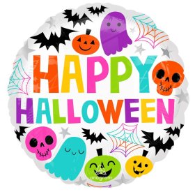 (image for) AS HWN FOIL BALLOON H/HALOWEEN - 17"