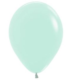 (image for) ST BALLOON PASTEL/M GREEN 100S - 5"