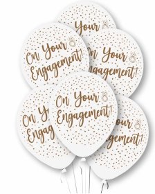 (image for) AS BALLOON WHITE-ENGAGEMENT 6S - 11"