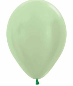 (image for) ST BALLOON SATIN GREEN 50S - 5"