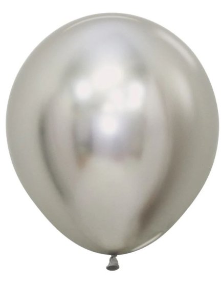 (image for) ST BALLOON REFLEX SILVER 6S - 18\"