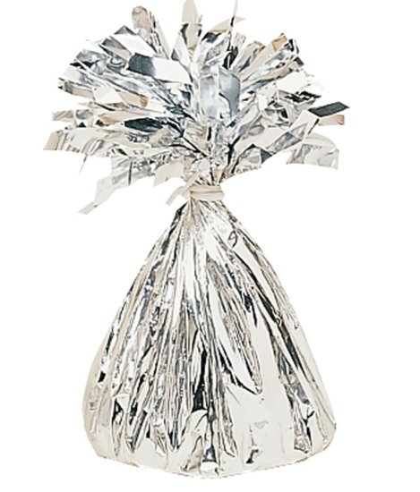 (image for) AS FOIL BALLOON WEIGHT SILVER - 170G