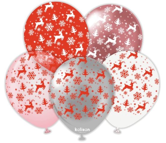 (image for) KS XMAS BALLOON-REINDEER 25S - 12\"