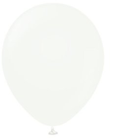 (image for) KS BALLOON STD/WHITE 100S - 12"