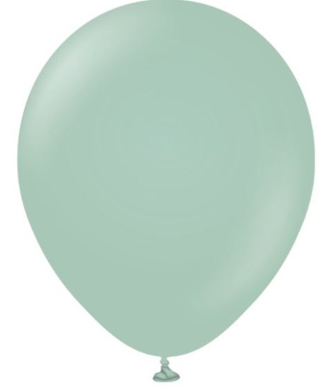 (image for) KS BALLOON R/WINTER GREEN 100S - 12\"