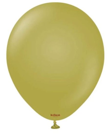 (image for) KS BALLOON R/OLIVE 25S - 18\"