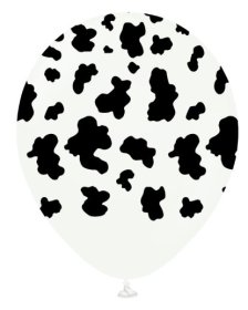(image for) KS BALLOON COW WHITE 25S - 12"
