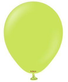 (image for) KS BALLOON STD/LIME GREEN 100S - 12"