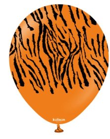 (image for) KS BALLOON S/TIGER ORANGE 25S - 12"
