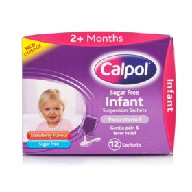 (image for) CALPOL S/F 2M+ SACHETS INFANT - 12X5ML