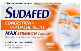 (image for) SUDAFED MAX STRENGTH CAPSULES - 16S