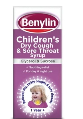 (image for) BENYLIN CHILD DRY COUGH & SORE THROAT 6 FOR 5 - 125ML