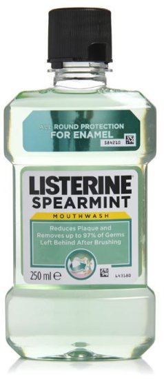 (image for) LISTERINE M/WASH SPEARMINT - 250ML