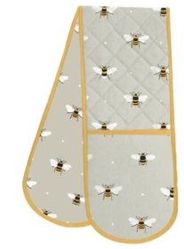 (image for) HIGH DOUBLE OVEN MITT BEE YELO - STD