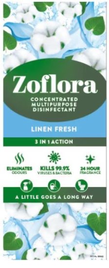 (image for) ZOFLORA DISINFECT LINEN FRESH - 120ML