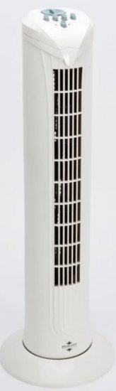 (image for) HL HIGH TOWER FAN WHITE/BLACK - 29\"