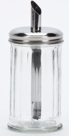 (image for) GLASS SUGAR JAR WITH POUR TOP - 350ML