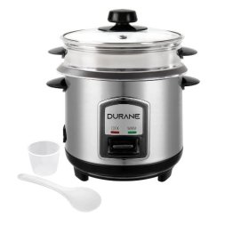 (image for) DURANE RICE COOKER S/ST &STEAM - 1.8L