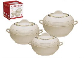 (image for) SQ HOTPOT SET AMBIENTE CREAM - 3PCS