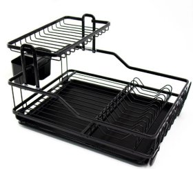 (image for) DURANE ALUM DISH DRAINER BLACK - STD