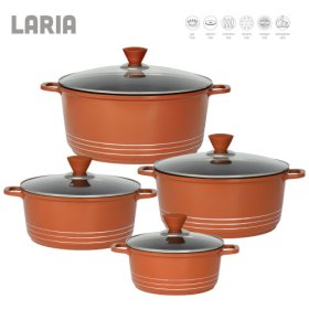 (image for) SQ COOKINGPOT LARIA N/S COPPER - 4PC