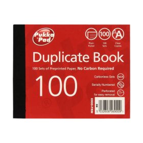 (image for) PUK DUPLICATE BOOK PLAIN RUL - 105X13