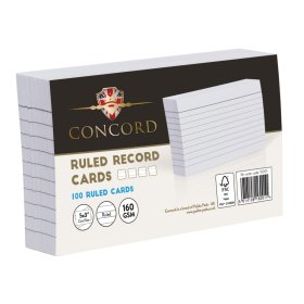 (image for) PUK REVISION CARDS RULED 100S - 5X3