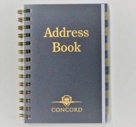 (image for) PUK ADDRESS BOOK CONCORD A-Z - MEDIUM