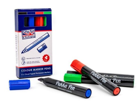 (image for) PUK PERMANENT MARKER ASSORTED - 4S