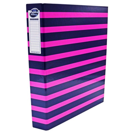 (image for) PUK RINGBINDER FILE NAVY PINK - A4