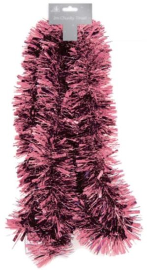 (image for) XMAS TINSEL CHUNKY BLUSH PINK - 2M