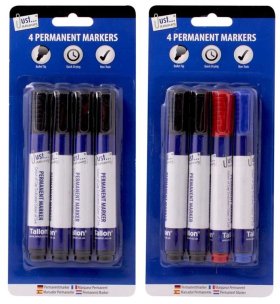 (image for) Tallon Permanent Markers Bullet Tip - 4S