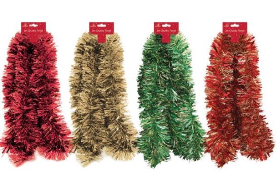 (image for) XMAS TINSEL CHUNKY TRADITI ASS - 2M