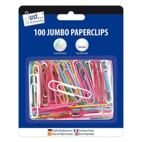 (image for) TL JUMBO PAPERCLIPS ASST - 100S