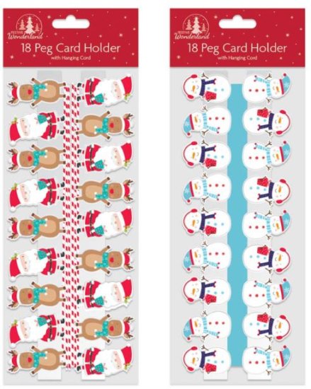 (image for) XMAS PEG CARD HOLDER - 18S
