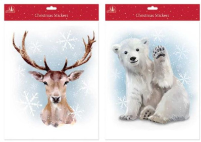 (image for) XMAS WINDOW STICKER ANIMA ASST