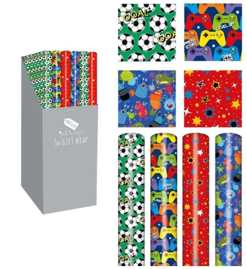 (image for) TL GIFTWRAP BOY DESIGN AST - 3M