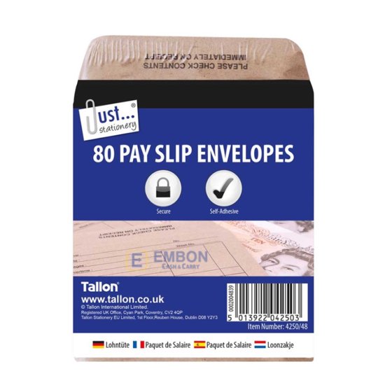 (image for) TL ENVELOPES-WAGES PACKET - 80S