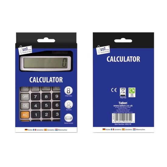 (image for) TL MIDI CALCULATOR DUAL POWER - 104MM