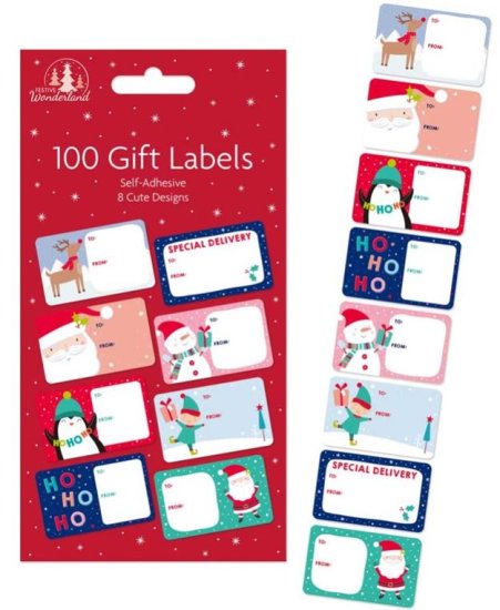 (image for) XMAS GIFT LABEL CUTE DESIGN - 100S