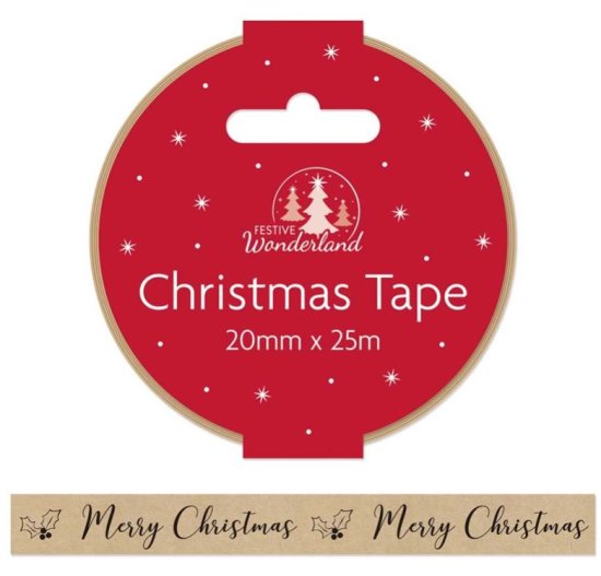 (image for) XMAS KRAFT TAPE ECO - 20X25