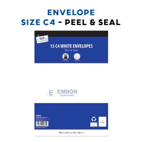 (image for) TALLON ENVELOPE WHITE PEAL & SEAL 15S - C4