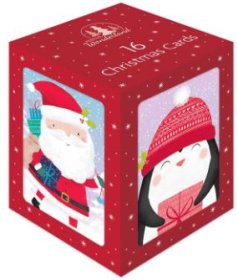 (image for) XMAS CARDS MINI CUBE CUTE CHAR - 16S